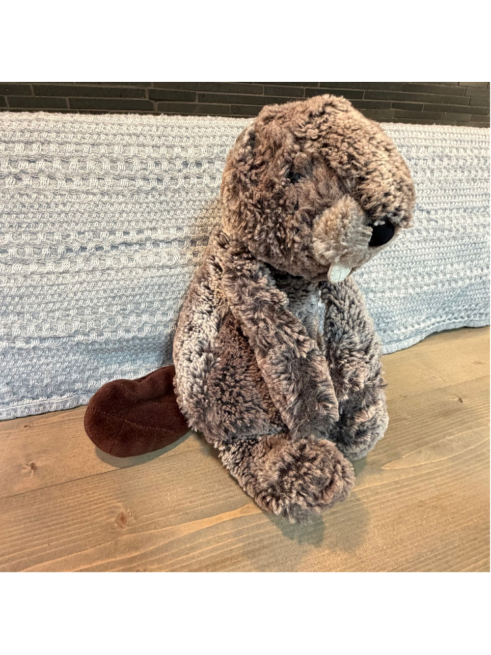 Jellycat Beaver Stuffed Animal Small Brown White Plushie Stuffie